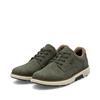 Rieker Plain Toe Laced Casual Shoe - Olive